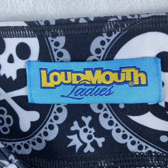 Loudmouth Golf Ladies Skort Shorts Skirt Sz S All Over‎ Skull Print Active - Picture 7 of 10